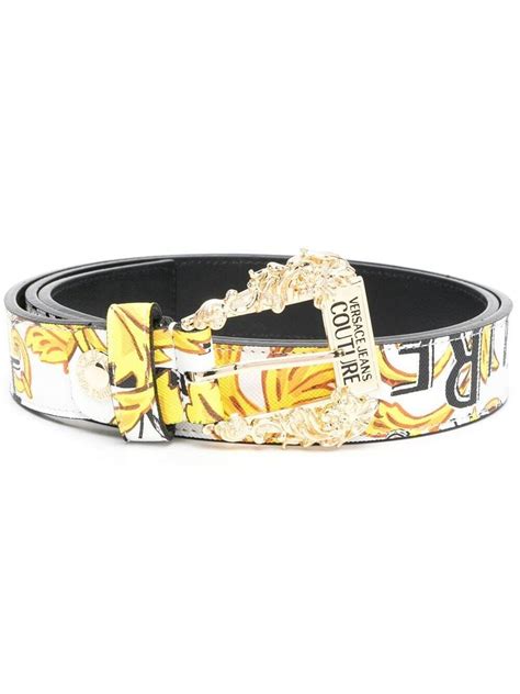 versace jeans couture logo belt